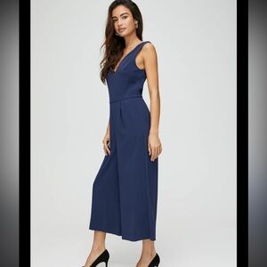 Aritzia Blue Marcus Sleeveless V-Neck Jumpsuit for Cocktail